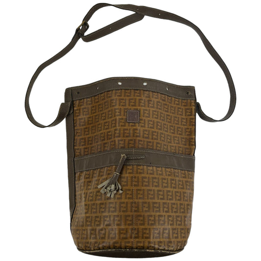 Vintage Fendi Monogram Bucket Shoulder Bag