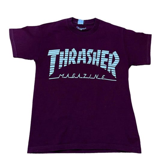 Champion × THRASHER burgundy T-shirt - Known Source
