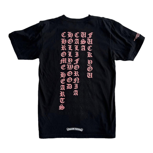 CHROME HEARTS Black pink T-shirt - Known Source