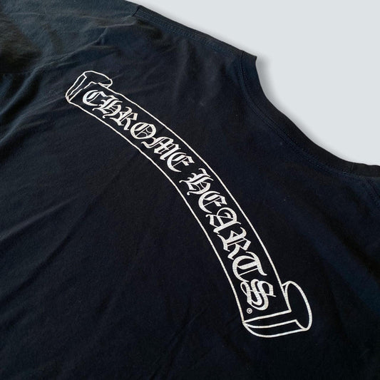 Chromehearts pocket banner black tee (L) - Known Source