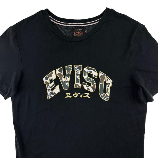Evisu arch logo t shirt size M - Known Source