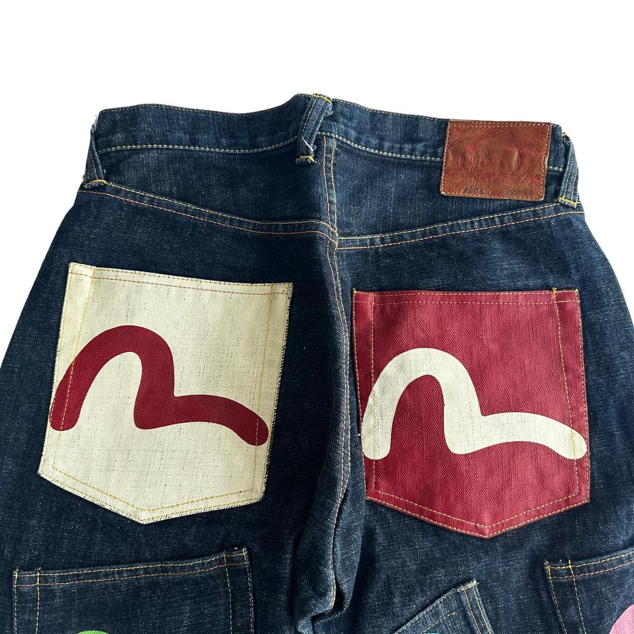 Evisu Multi Pocket Rainbow Denim Jeans - Known Source