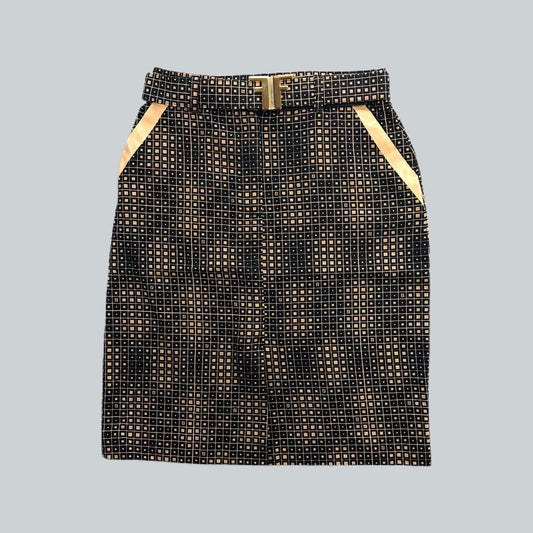 FENDI MONOGRAM FF BUCKLE SKIRT WASITE 27 INCHES LENGTH 22 - Known Source