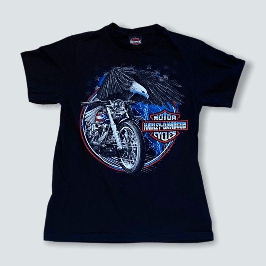 Harley Davidson cycles biker tee (S) - Known Source
