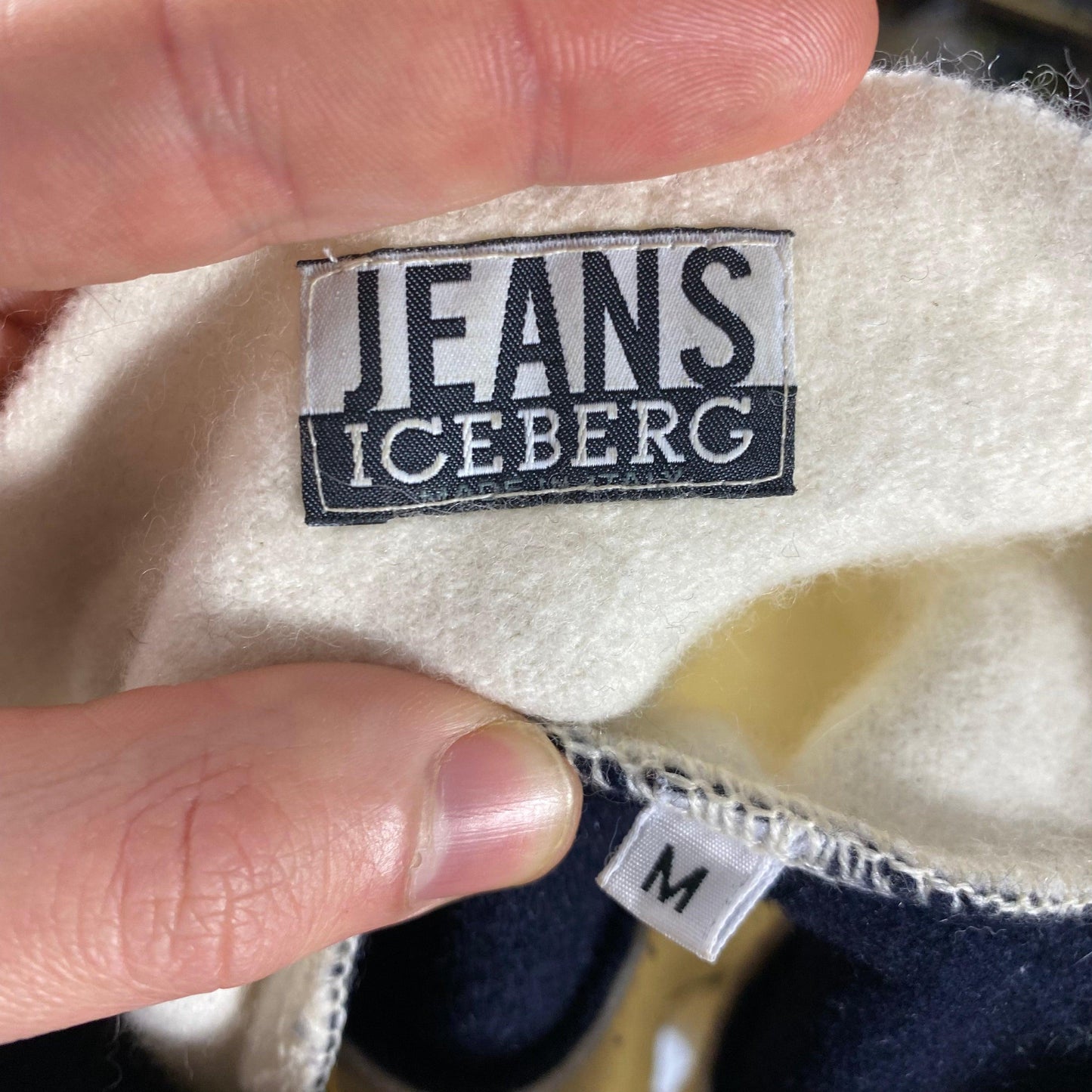 Iceberg Jeans 90’s Wool & Angora M Bi-colour Vest - 10-12 - Known Source