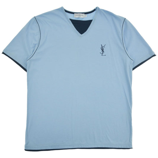 Vintage YSL Yves Saint Laurent V Neck T Shirt Size M - Known Source