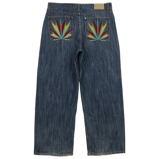 Vintage Coogi Weed Leaf Embroidered Jeans Size W38 - Known Source