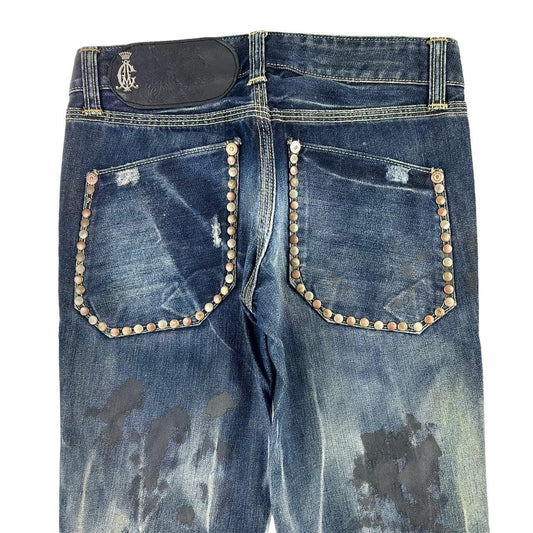 Vintage Christian Audigier denim jeans trousers W28 - Known Source
