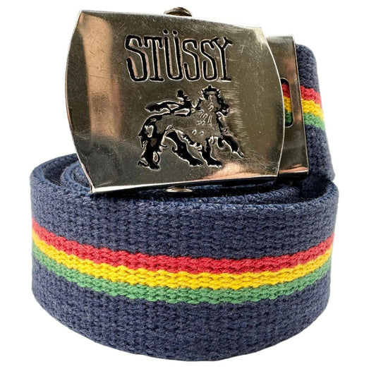 Vintage Stussy Lion Buckle Belt - Known Source