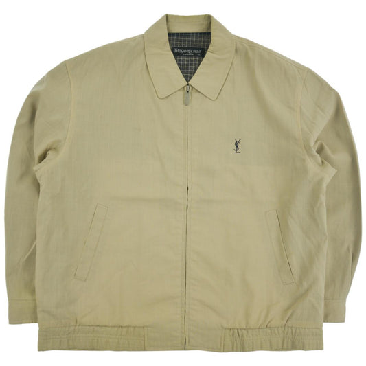 Vintage YSL Yves Saint Laurent Zip Up Jacket Size XL - Known Source