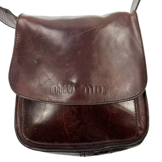 Vintage Miu Miu leather cross body bag - Known Source