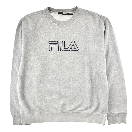 Fila logo jumper sweatshirt size L - Known Source