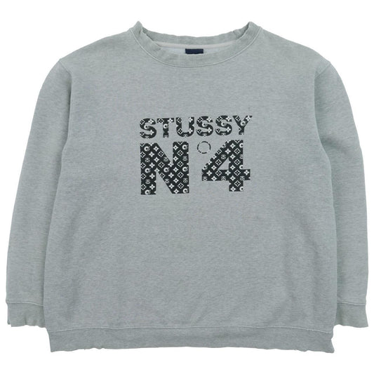 Vintage Stussy Louis Vuitton Monogram Parody Sweatshirt Size S - Known Source