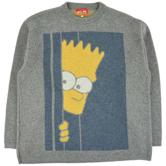 Vintage Bart The Simpsons Knitted Jumper Size L - Known Source