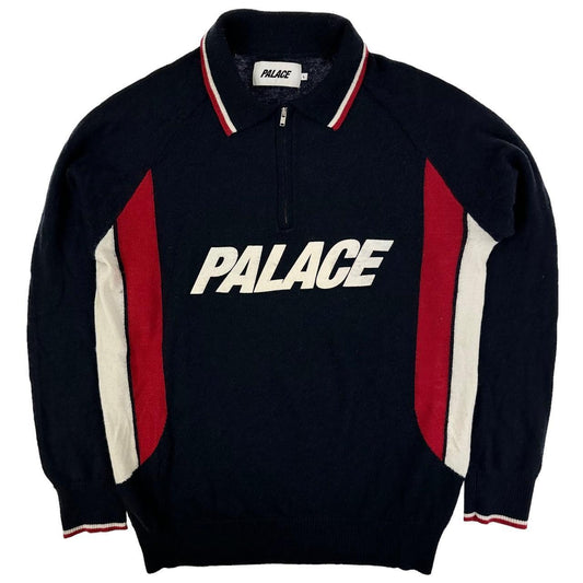 Palace Q Polo Knit Jumper Size M - Known Source