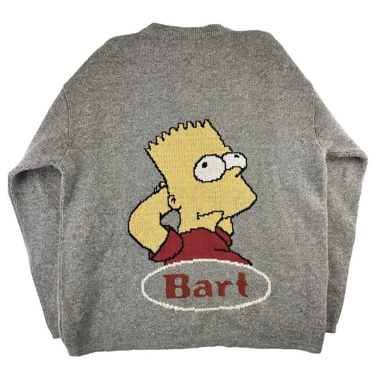 Vintage Bart Simpson knitted jumper size M - Known Source