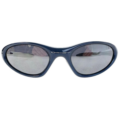 Vintage Oakley Minute Code Blue Black Iridium Sunglasses