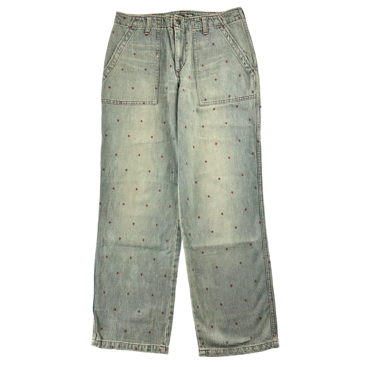 Vintage Undercover diamond pattern denim jeans trousers W30 - Known Source