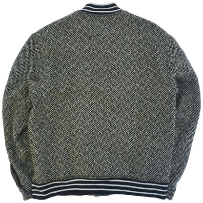 Vintage True Religion Tweed Wool Varsity Jacket Size M