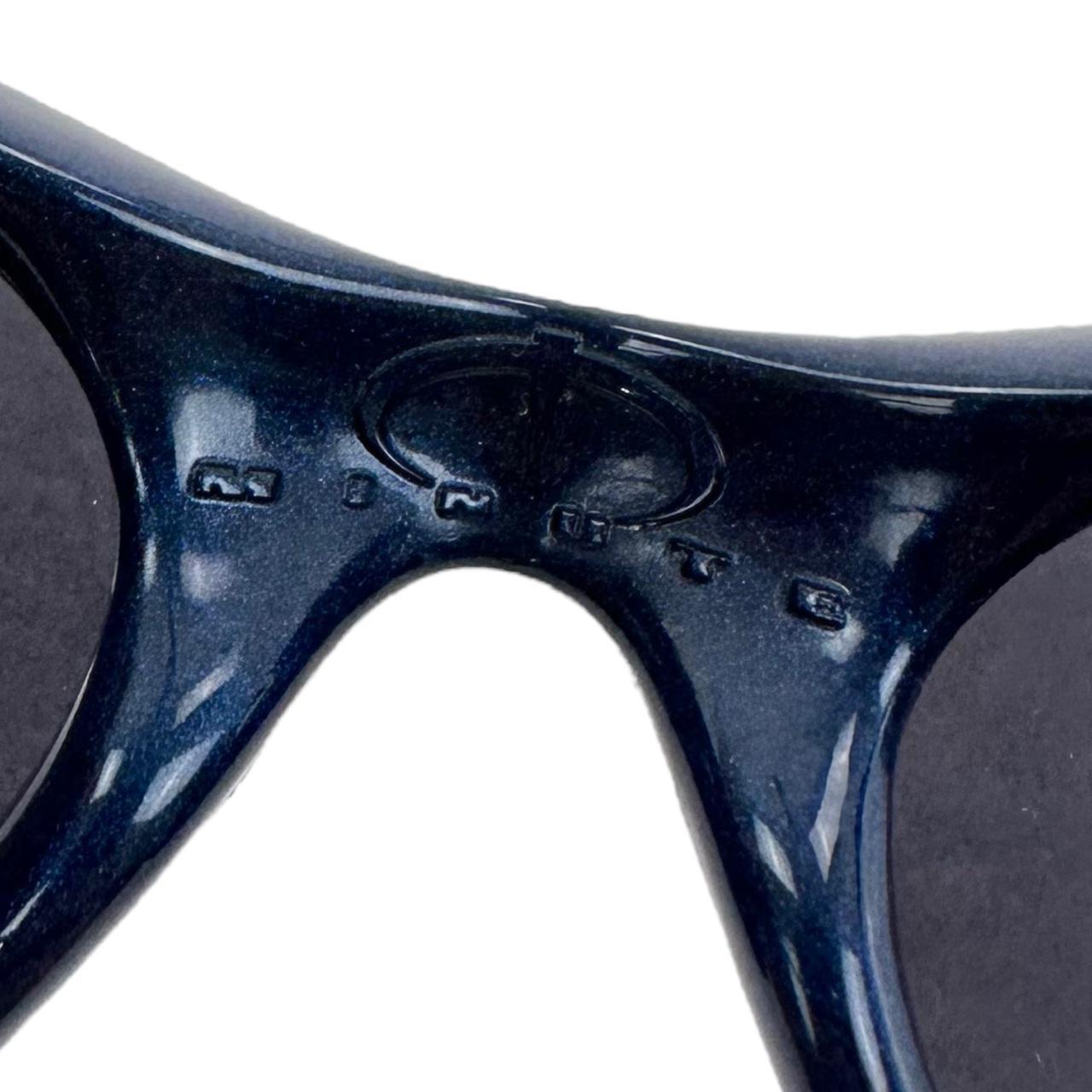 Vintage Oakley Minute Code Blue Black Iridium Sunglasses