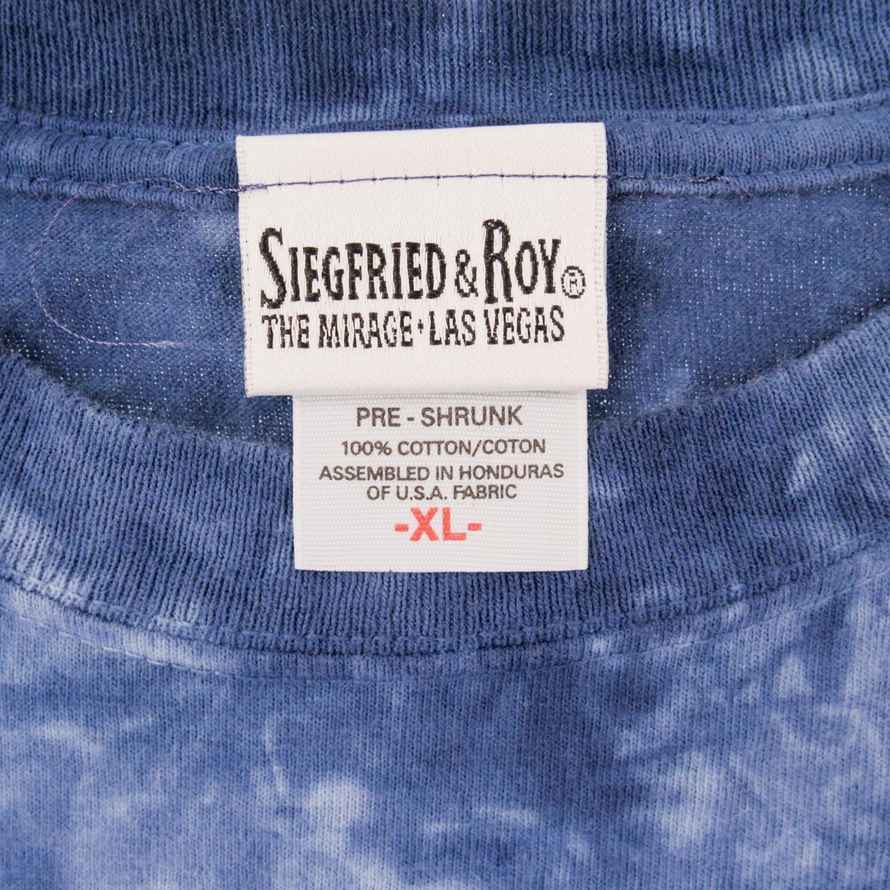 Vintage Siegfried & Roy Tiger Tye Dye T Shirt Size L - Known Source