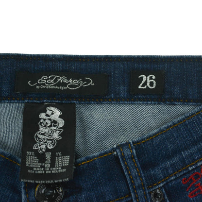 Vintage Ed Hardy Tiger Low Waisted Denim Jeans Size W26