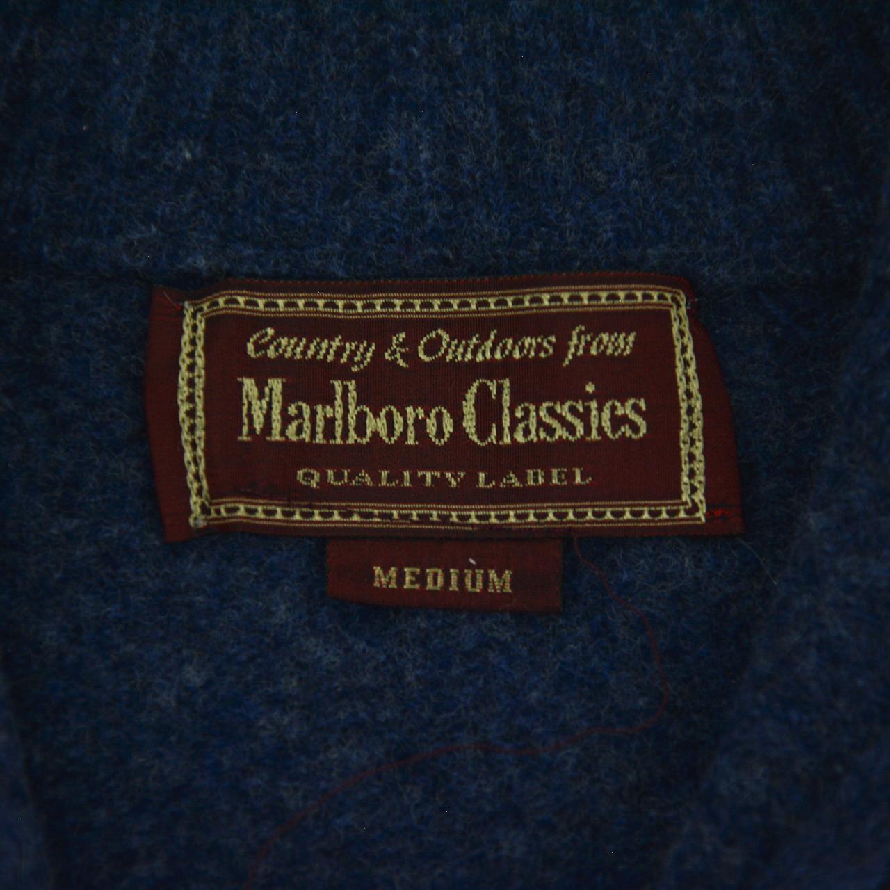 Vintage Marlboro Classics Q Zip Wool Jumper Size S - Known Source