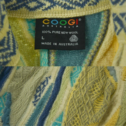 Vintage Coogi Q Zip Knit Jumper Size M - Known Source