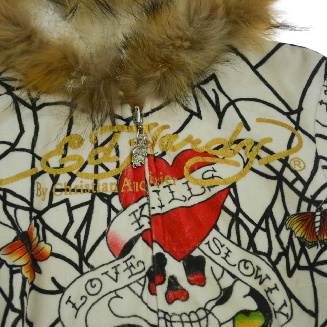 Vintage Ed Hardy Zip Up Long Hoodie Women's Size S - Known Source