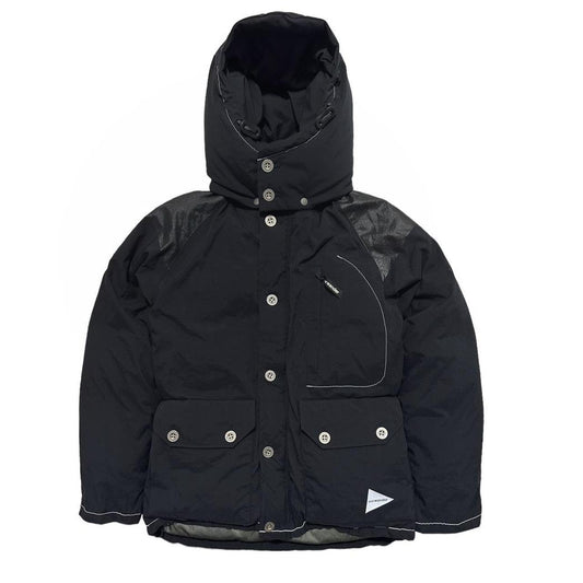 And Wander Black Down Puffer Jacket - Known Source