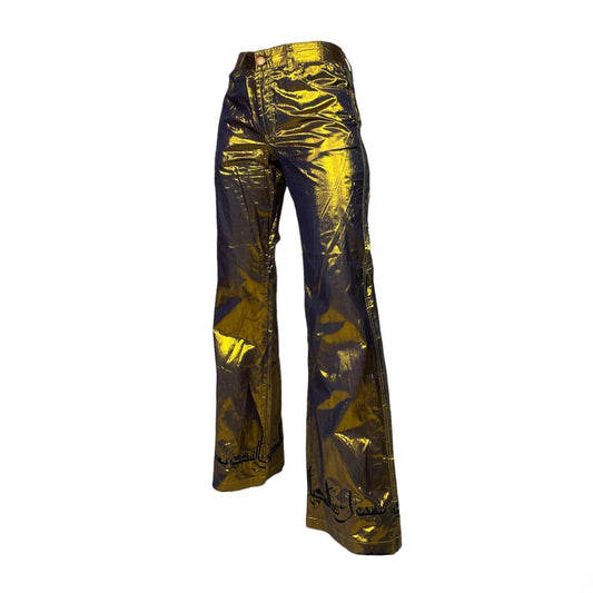 c.F/W 1998 Jean Paul Gaultier gold trousers - Known Source