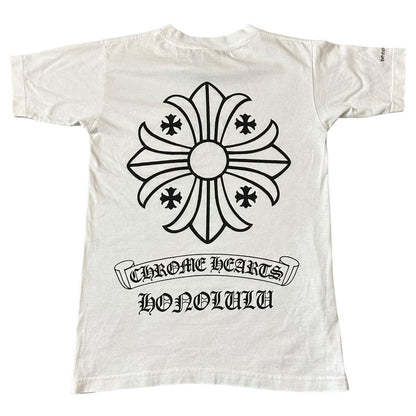 CHROME HEARTS Pocket tee Front & Back White T-shirt