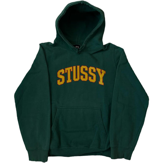 Stussy pine Green logo hoodie