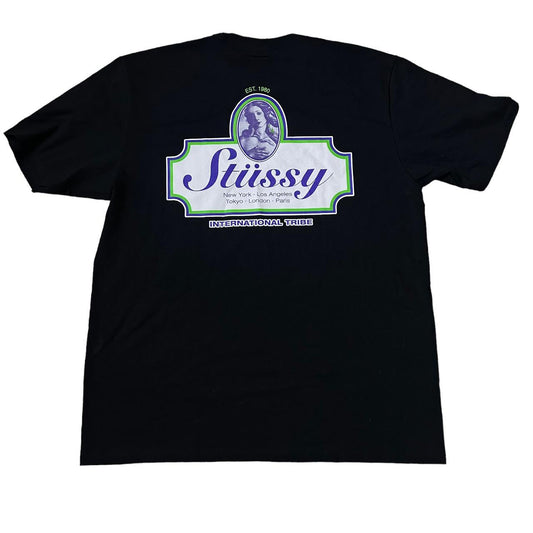 Stussy International tribe store location logo T-shirt