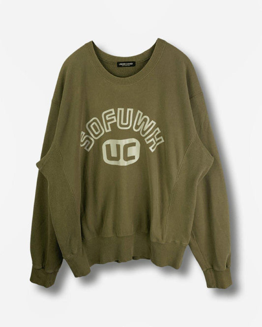 (L-XL) Undercover AW1996 “SOFUWH” Heavyweight Crewneck Sweatshirt - Known Source