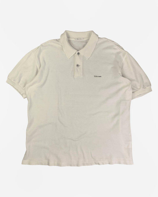 (M-L) Yohji Yamamoto 1990s Boxy Embroidered Polo Shirt - Known Source