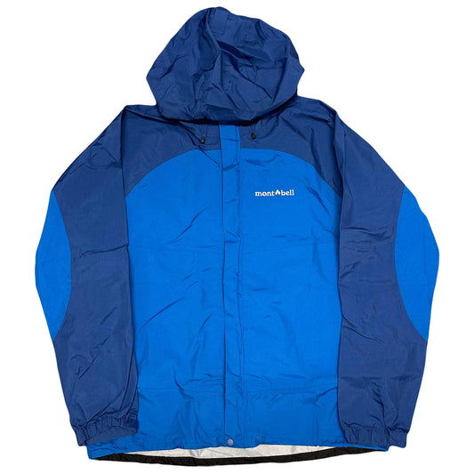 Montbell Two Tone Waterproof Windbreaker Jacket In Blue ( L ) - Known Source