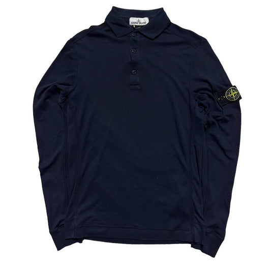 Stone Island Navy Thin Polo Top - Known Source