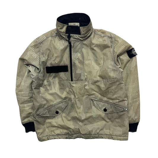 Stone Island Ice Jacket Grid Camo Pullover Jacket - Known Source