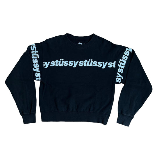 Stussy woman’s long Sleeve Front and back print jumper - Known Source