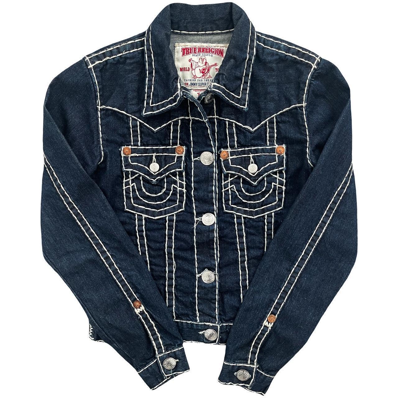 True buying Religion Men's trucker denim jacket sz XXXL