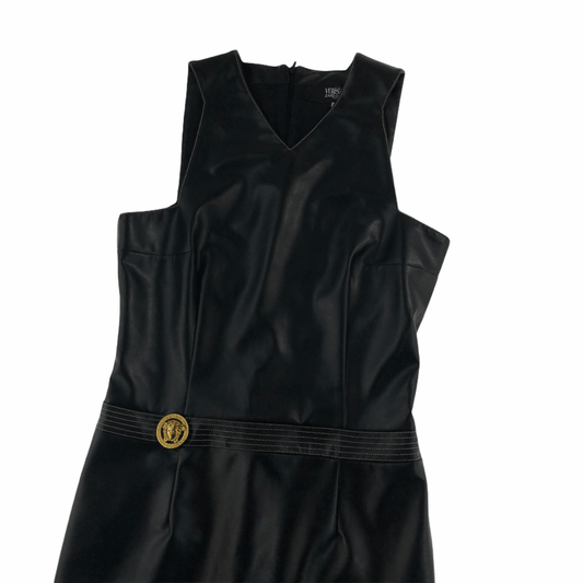 VERSACE LEATHER DRESS SIZE UK 8 - Known Source