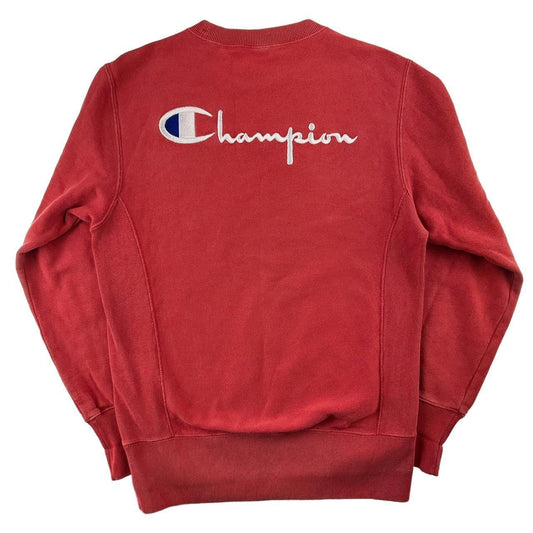 Vintage Champion logo jumper sweatshirt size S - Known Source