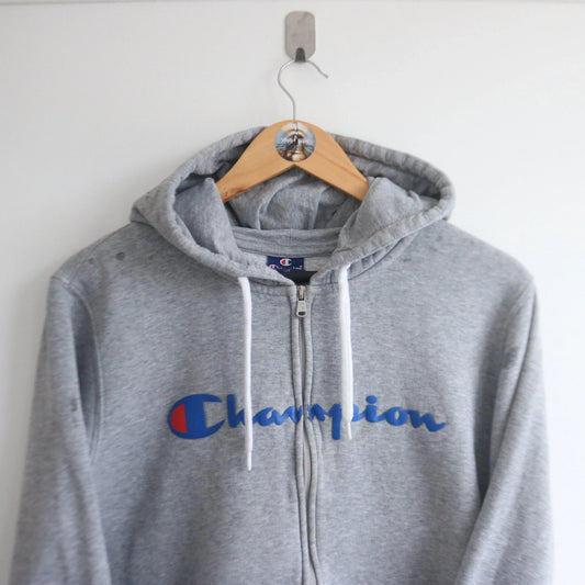 Vintage Champion Spell-Out Zip Up Hoodie(M) (M) - Known Source