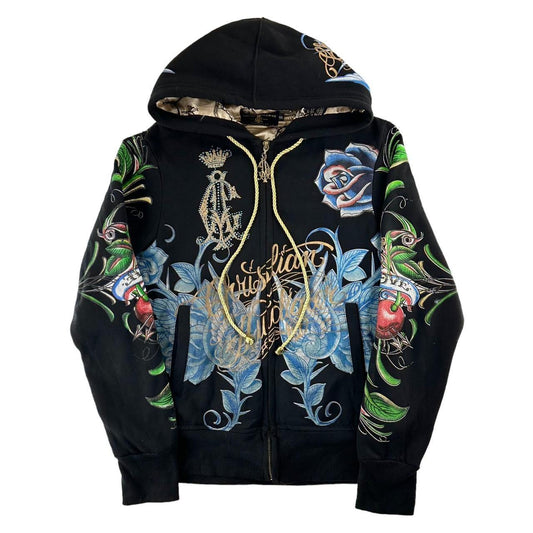 Vintage Christian Audigier zip hoodie woman’s size S - Known Source