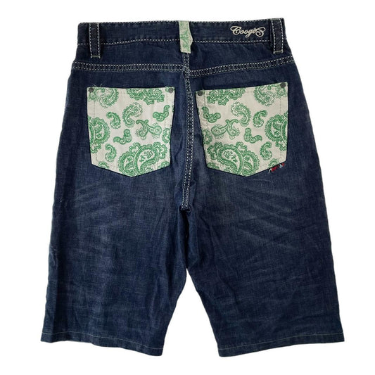 Vintage Coogi paisley denim jeans shorts W34 - Known Source