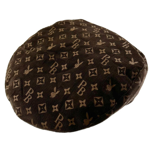 Vintage Playboy Louis Vuitton parody logo flat cap - Known Source