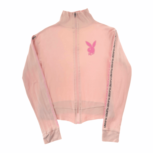 Vintage Playboy tapered logo zip jumper women’s size S - Known Source