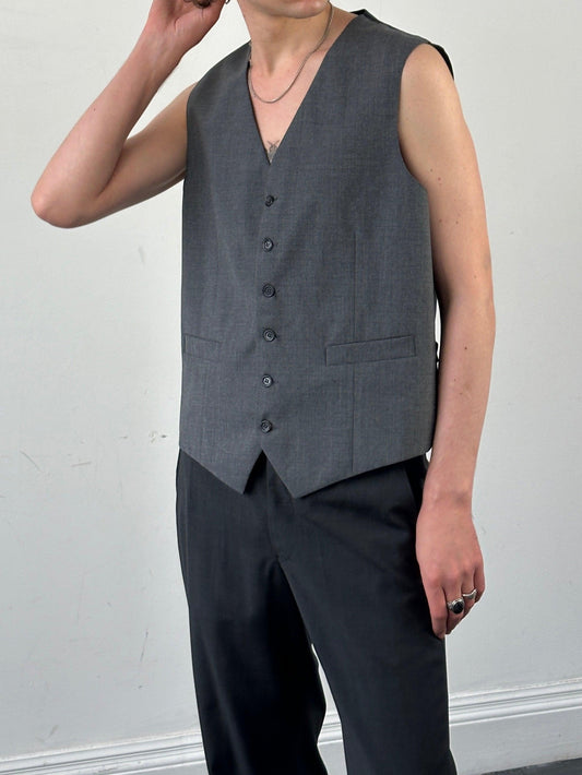 Vintage Pure Wool Waistcoat - L/XL - Known Source