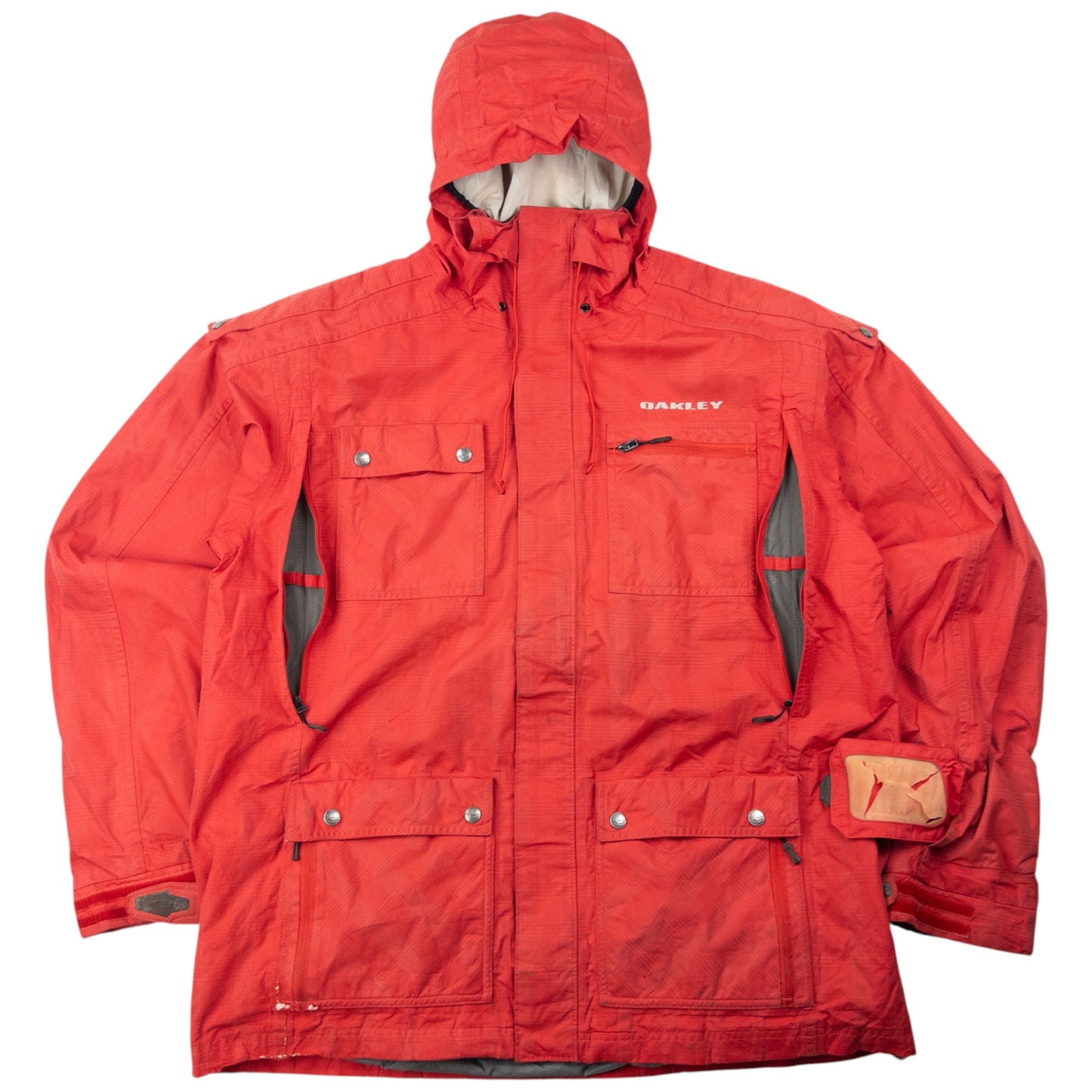 Vintage 2000s Oakley Zip Up Snowboarding Jacket Size L | Large, Red